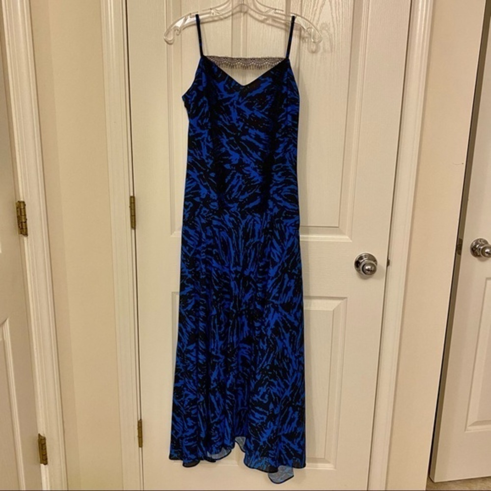 JASON WU Zebra Print Lace Trim Asymmetric Dress - Picture 8 of 14